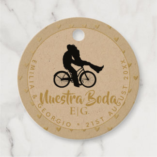 Monogram Nuestra Boda Spanish Wedding Gift Favour Tags