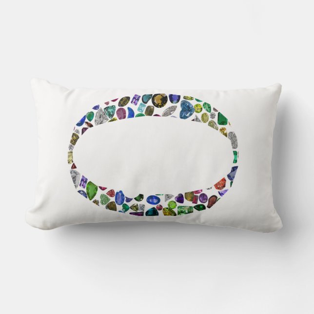 Monogram 'O' Lumbar Pillow (Front)