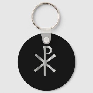 Monogram of Christ - chi rho Keychain