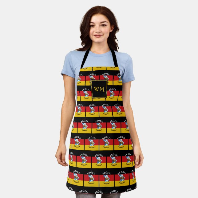 Monogram | OKTOBERFEST | German Flag Apron (Worn)