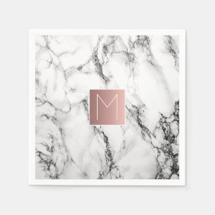 monogram on marble napkins