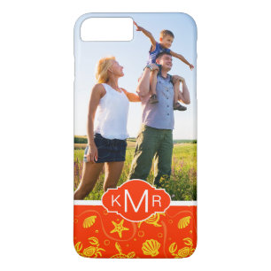 Monogram   Orange Beach Pattern Case-Mate iPhone Case