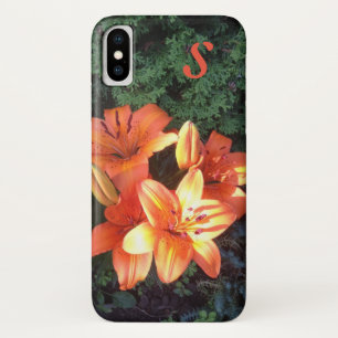 Monogram Orange Floral Photography Case-Mate iPhone Case