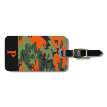 Monogram Orange Hunting Camo Camouflage Black