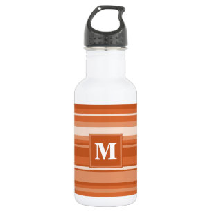 Monogram orange stripes 532 ml water bottle
