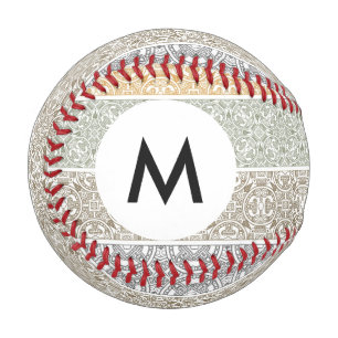 Monogram Ornamental pattern Baseball