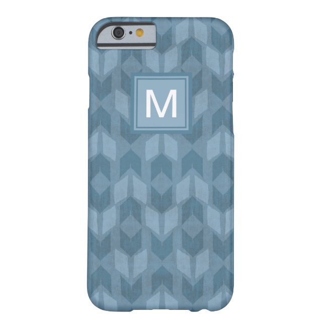 Monogram | Outdoor Geo Step | Blue Arrow Pattern Case-Mate iPhone Case (Back)