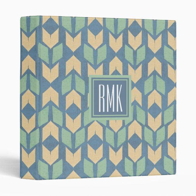 Monogram | Outdoor Geo Step | Geometric Arrow Patt Binder (Front/Spine)