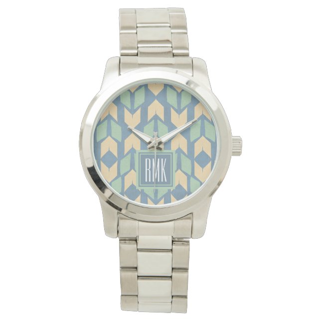 Monogram | Outdoor Geo Step | Geometric Arrow Patt Watch (Front)