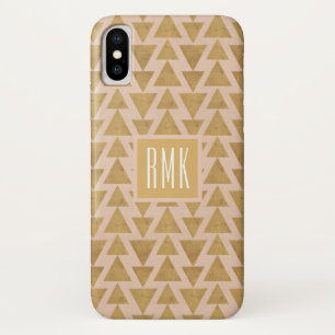 Monogram   Outdoor Geo Step   Gold & Coral Geometr Case-Mate iPhone Case