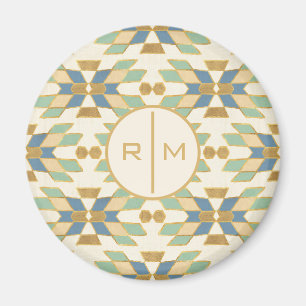 Monogram   Outdoor Geo Step   Tribal Pattern Magnet