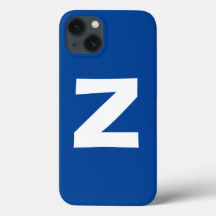 Monogram Own Name Initial Modern Plain Minimalist iPhone 13 Case