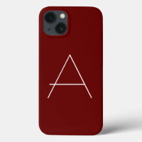 Monogram Own Name Initial Modern Plain Minimalist