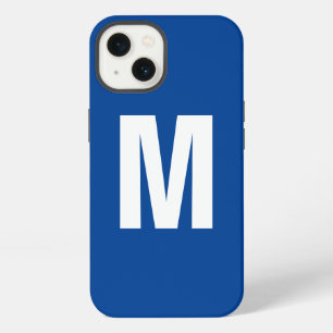 Monogram Own Name Initial Modern Plain Minimalist iPhone 13 Case