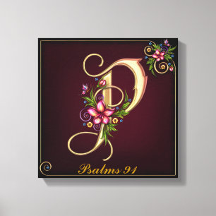 Monogram P Premium Wrapped Canvas (Gloss)