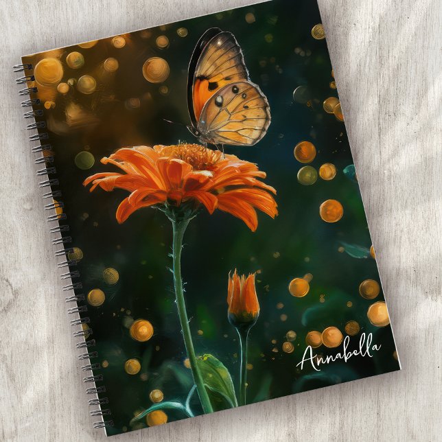 Monogram Painted Butterfly Notebook (Creator Uploaded)