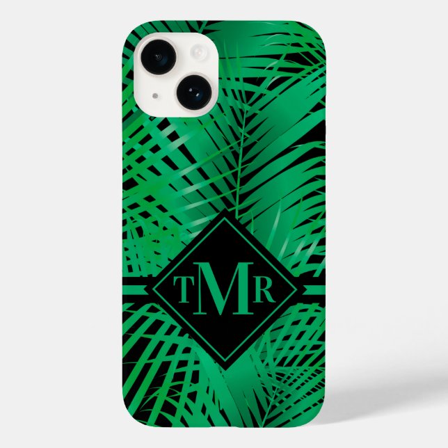 Monogram Palms Case-Mate iPhone Case (Back)
