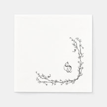 Monogram Paper Napkins