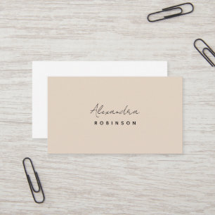 Monogram Pastel Minimalist Feminine Business Card