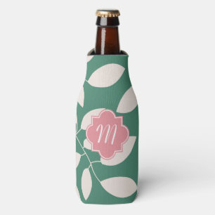 Monogram Pattern Bottle Cooler Cozy