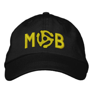 Monogram Personalize 45 spacer DJ embroidered cap