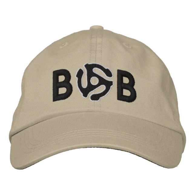 Monogram Personalize 45 spacer DJ embroidered cap (Front)