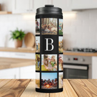 Monogram Personalized 19 Photo Collage
