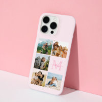 Monogram Personalized 5 Photo Collage
