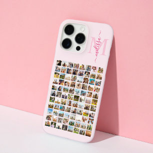Monogram Personalized 88 Photo Collage iPhone 16 Pro Max Case