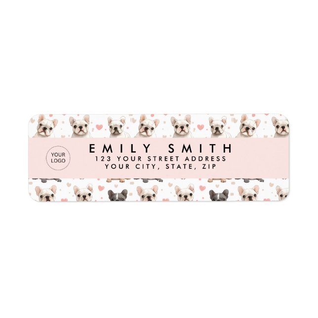 Monogram Personalized Adorable French Bulldog (Front)