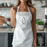 Monogram Personalized Apron<br><div class="desc">Cook in style with this Monogram Personalized Apron. Featuring a sleek design and a customizable monogram, this apron adds a touch of sophistication to any kitchen. Made from durable and high-quality materials, it provides both comfort and protection, making it perfect for both amateur and professional chefs. Whether you're preparing a...</div>