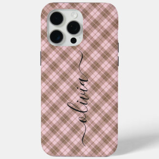 Monogram Personalized iPhone 15 Pro Max Case