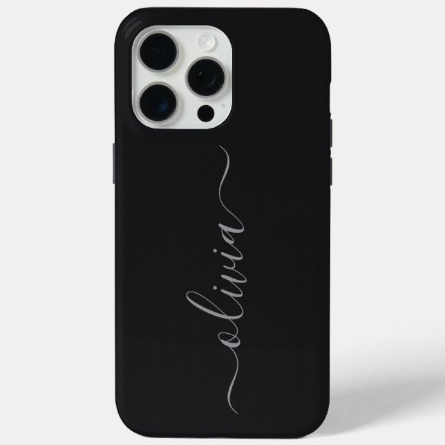 Monogram Personalized Case-Mate iPhone Case (Back)