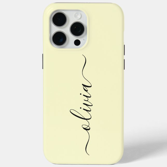 Monogram Personalized Case-Mate iPhone Case (Back)