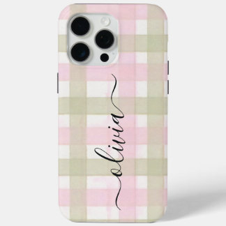 Monogram Personalized iPhone 15 Pro Max Case