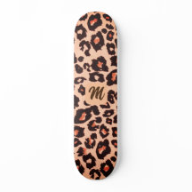 Monogram personalized cheetah-themed
