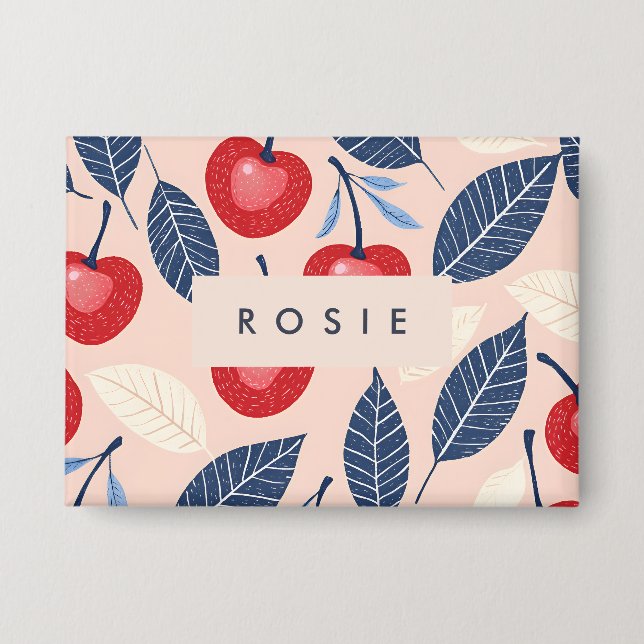 Monogram Personalized Cherry and Leaf Pattern (Front)