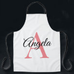 Monogram Personalized Custom Apron - Pink<br><div class="desc">Monogram Personalized Custom Apron - Pink</div>