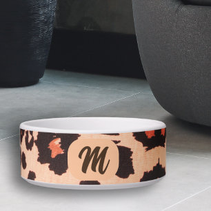 Monogram Personalized Cute, Modern Pet bowl