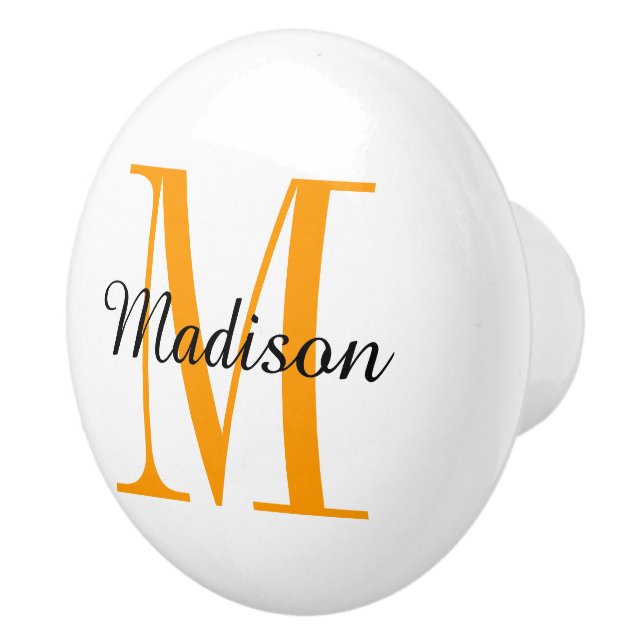 Monogram Personalized Drawer Knob (Right)