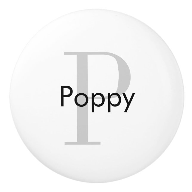 Monogram Personalized Drawer Knob (Front)