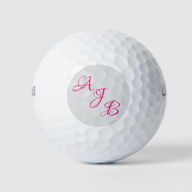 Monogram personalized golf balls (Front)