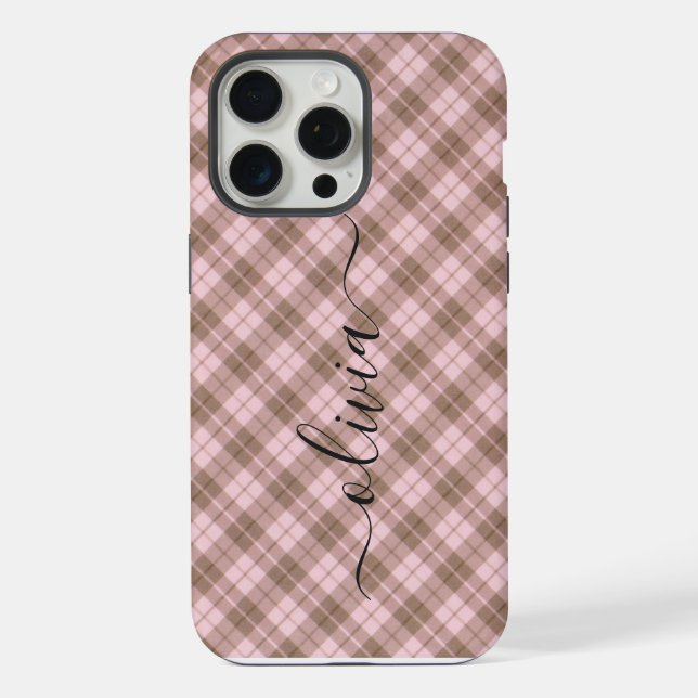 Monogram Personalized iPhone Case (Back)