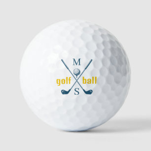 monogram . personalized logo golf balls