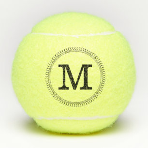 Monogram Personalized Modern Tennis Balls