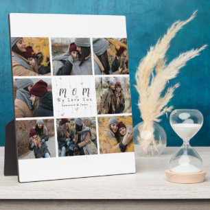 Monogram personalized Photo Collage Mother Family Plaque