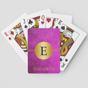 Monogram Personalized Playing Cards