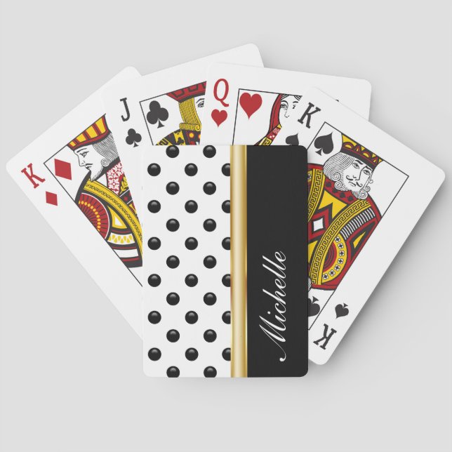Monogram Personalized Playing Cards (Back)