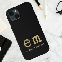 Monogram Personalized Simple Minimalist Monochrome