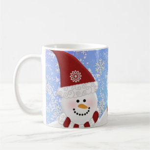 Monogram Personalized: Snowman Mug